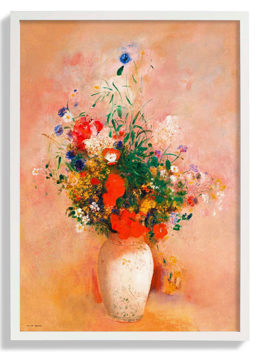 Vase of Flowers Painting by Odilon Redon