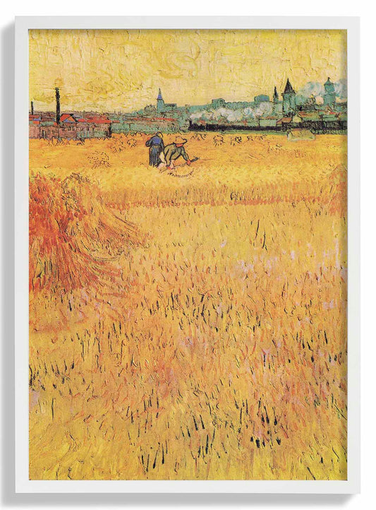 Wheat Field with View of Arles by Van Gogh