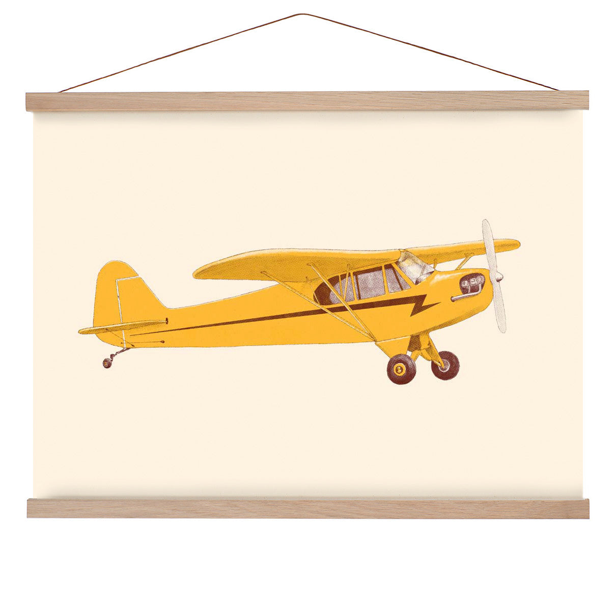 Little Yellow Club - Flugzeug von Florent Bodart