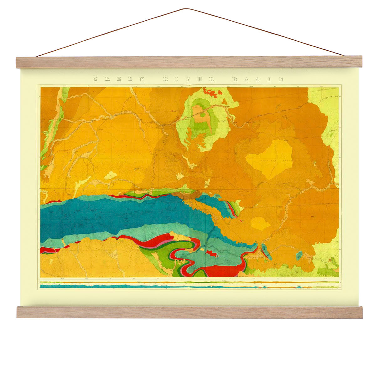 Geologische Karte des Green River Basin