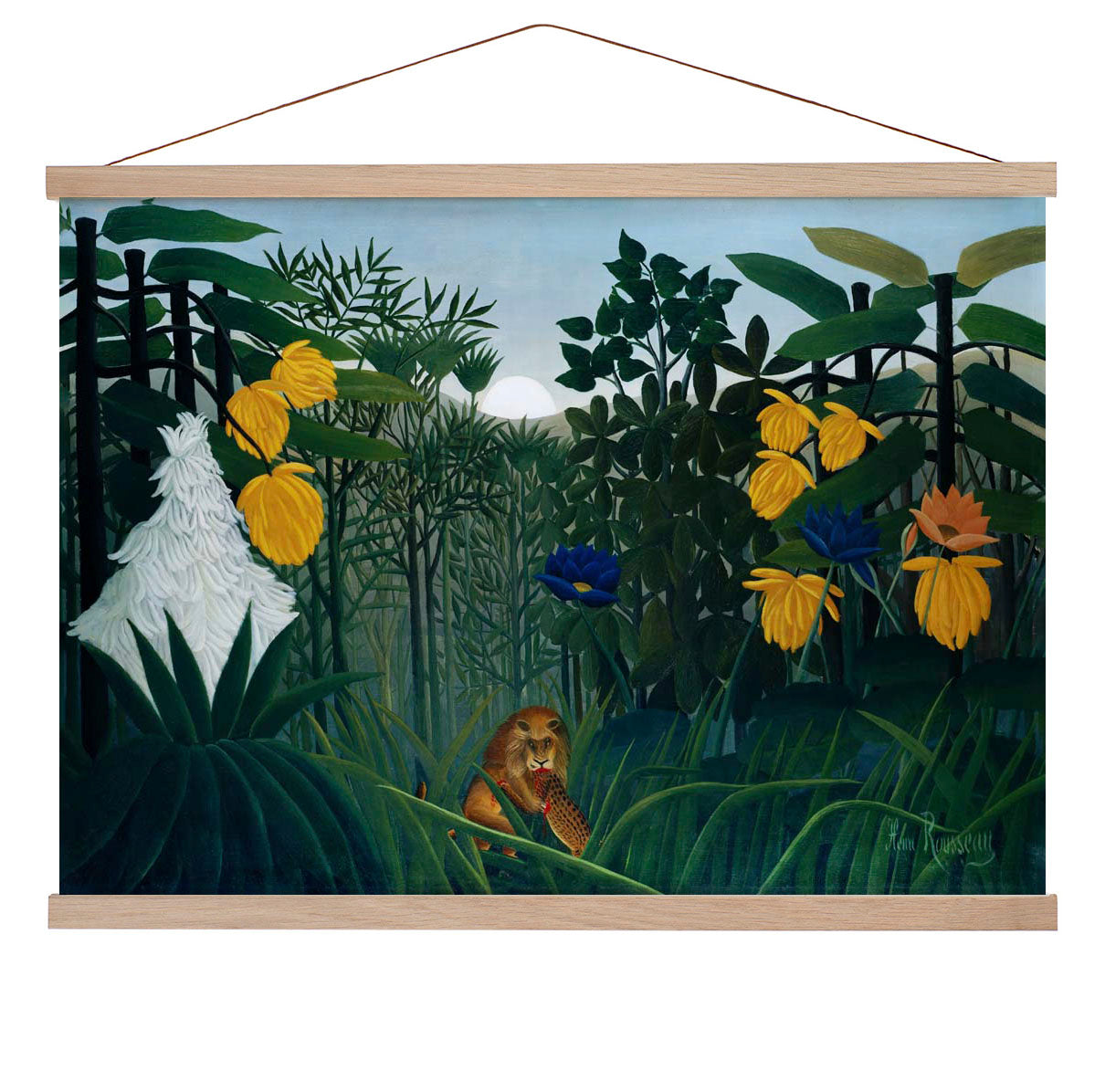 Das Gastmahl des Löwen von Rousseau Kunstdruck