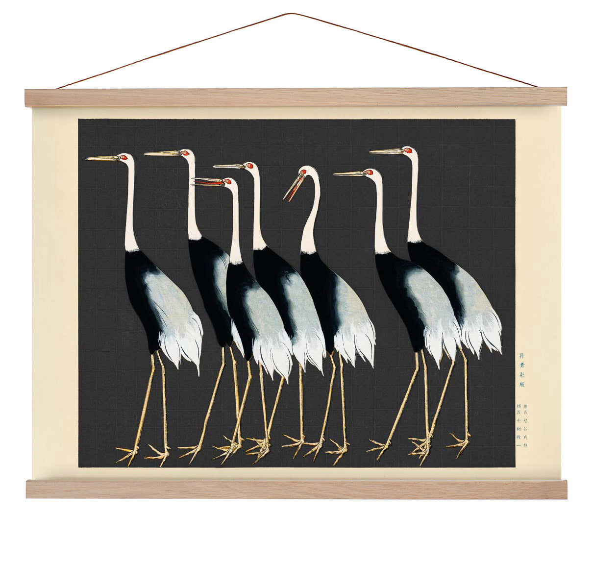 7 Vögel von Korin in Grau