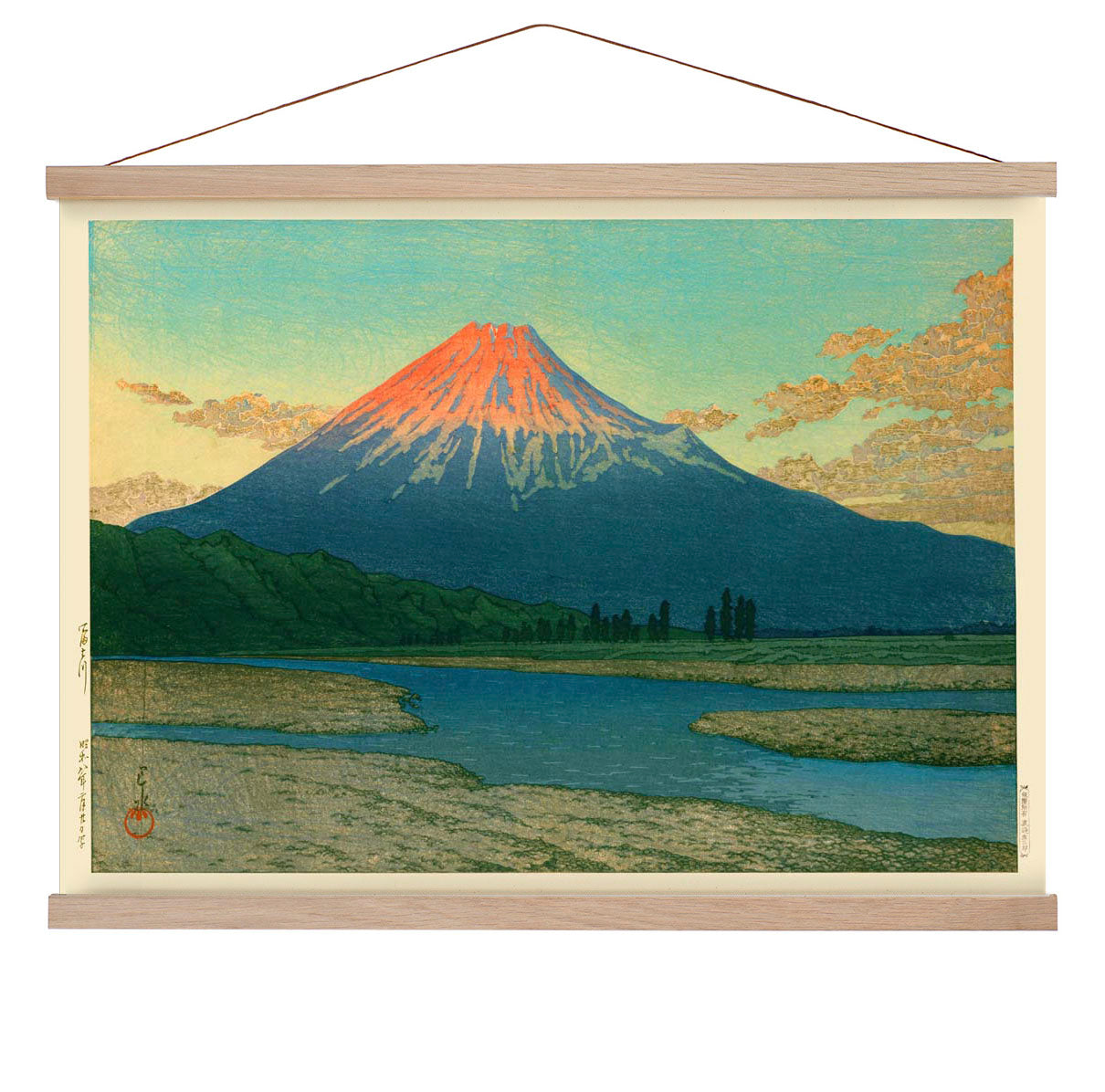 Berg Fuji Fujikawa von Hasui