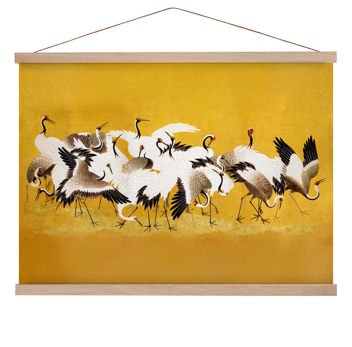 Japanischer Kranichschwarm von Ishida Yūtei