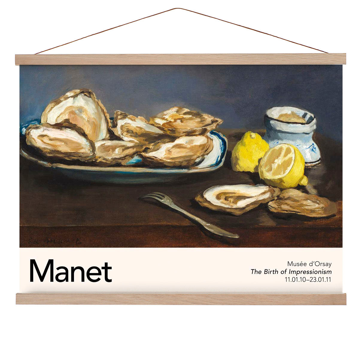 Austern von Manet Ausstellungsplakat