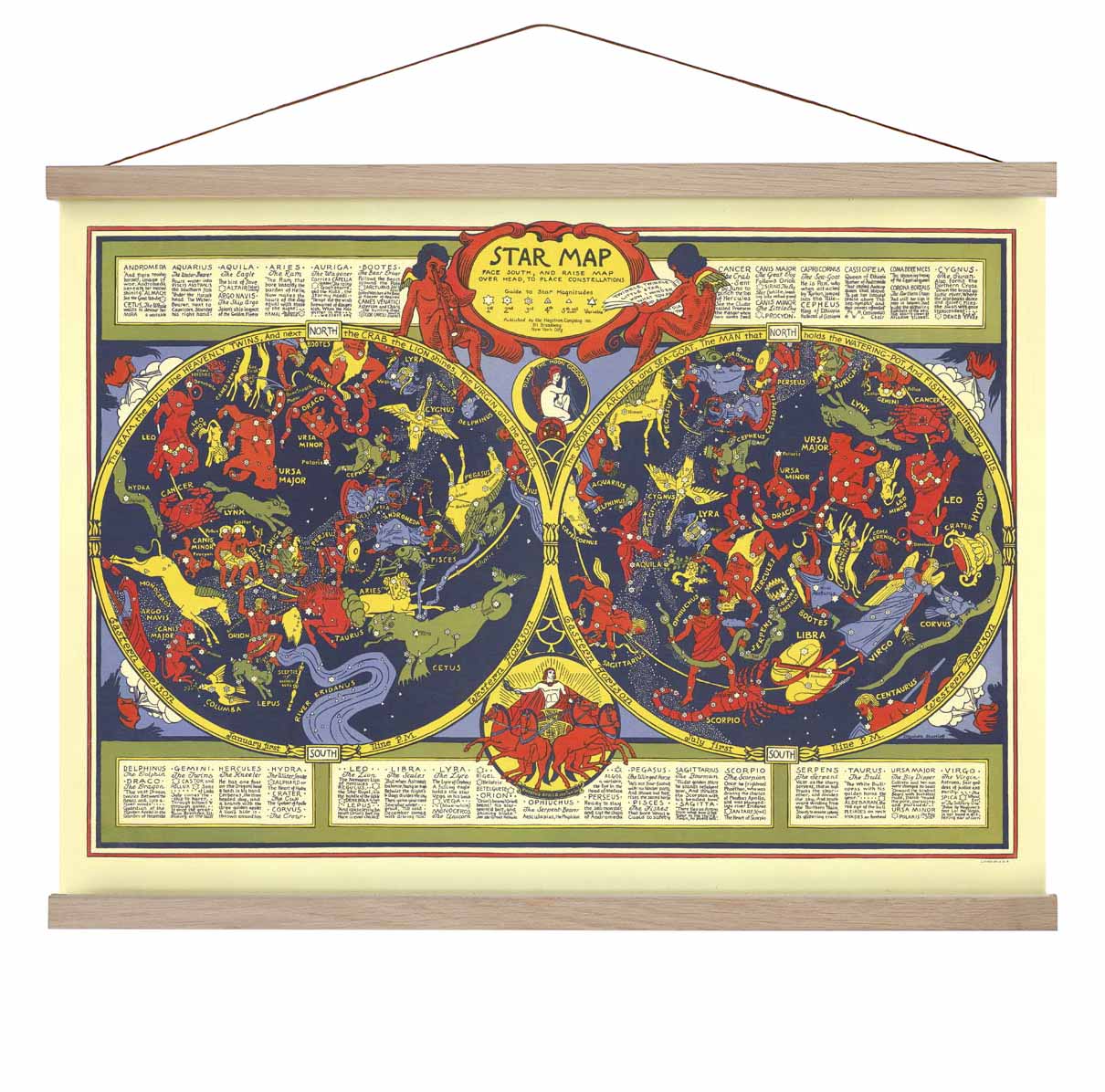 Sternzeichen Karte Poster