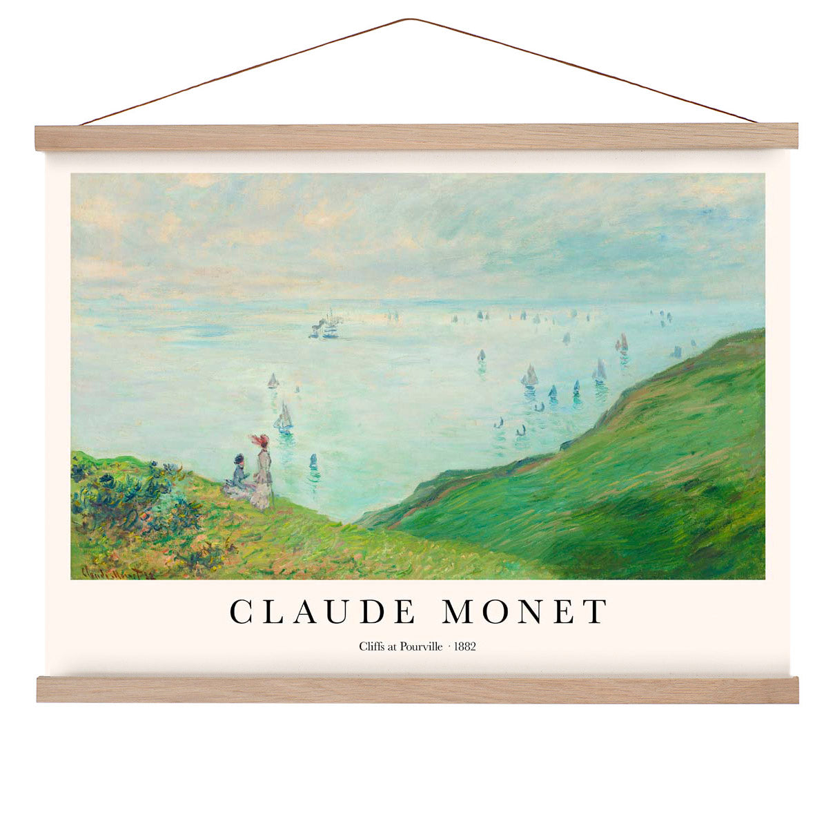 Cliffs at Pourville by Claude Monet