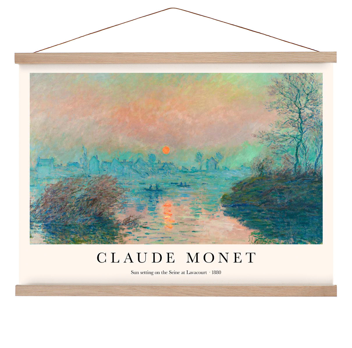 Sonnenuntergang an der Seine von Claude Monet