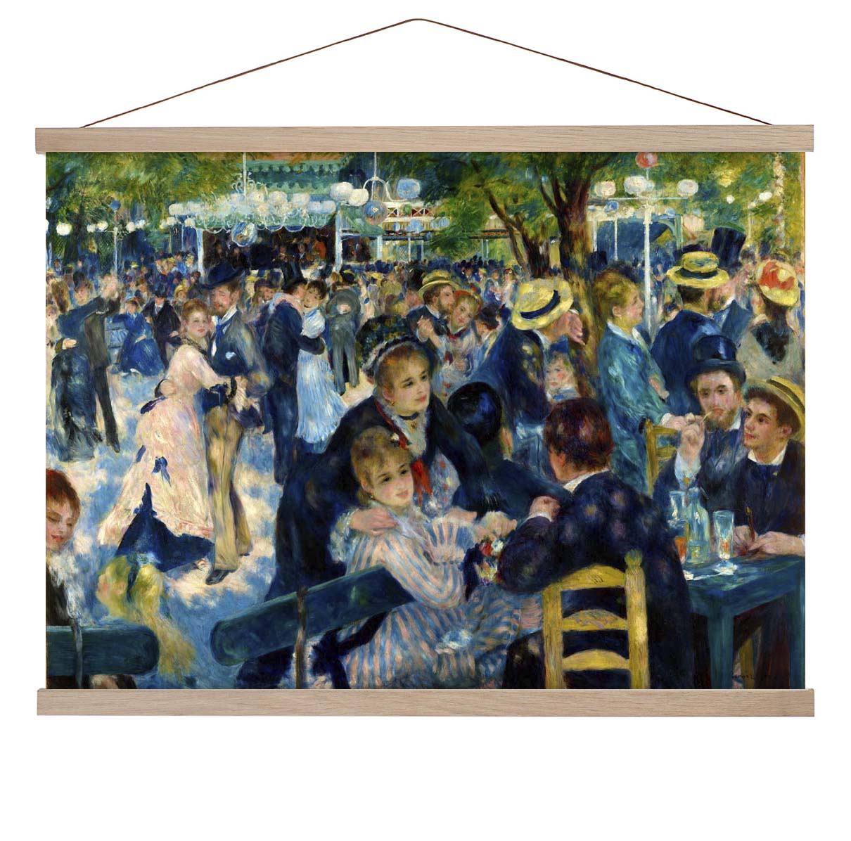 Bal du le Moulin de la Galette Painting by Pierre A. Renoir