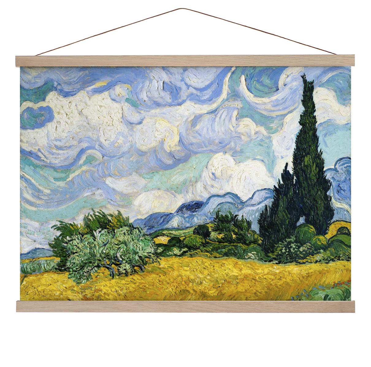 Weizenfeld mit Zypressen von Van Gogh