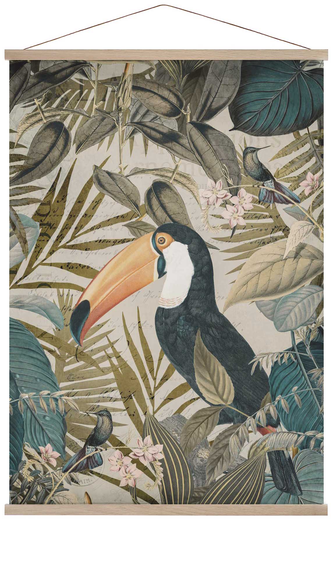 Vintage Jungle Toucan by Andrea Haase