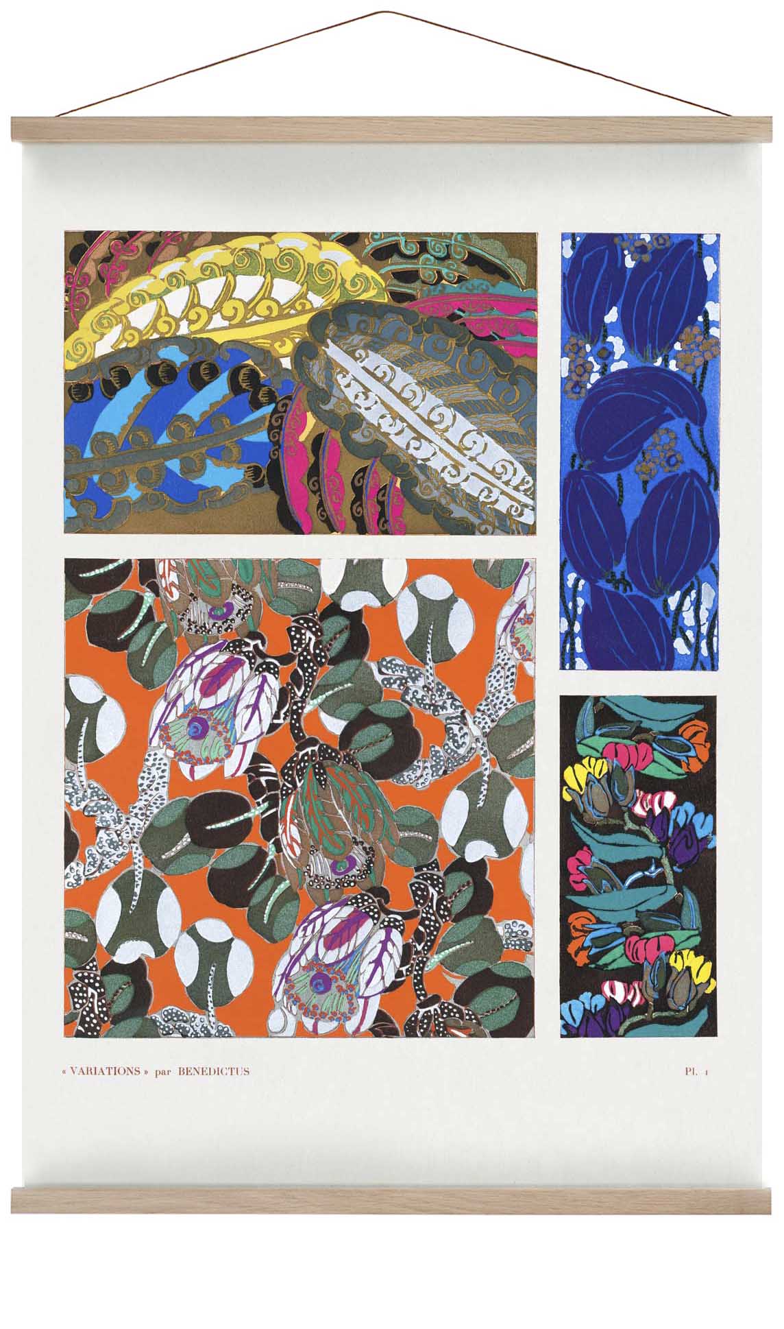 Vintage Art Deco Pattern, Variation 1 by Édouard Bénédictus