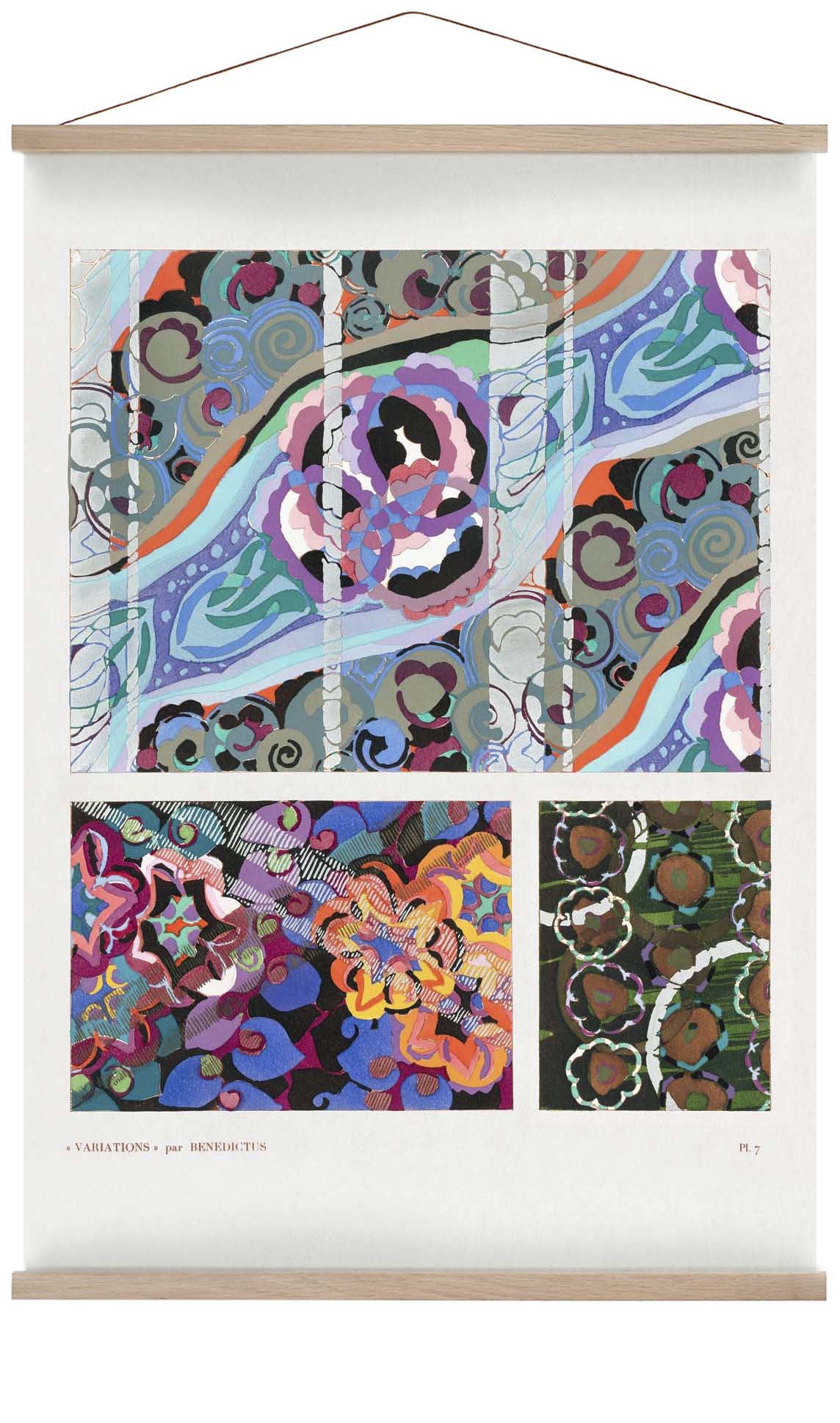 Vintage Art Deco Pattern, Variation 7 by Édouard Bénédictus