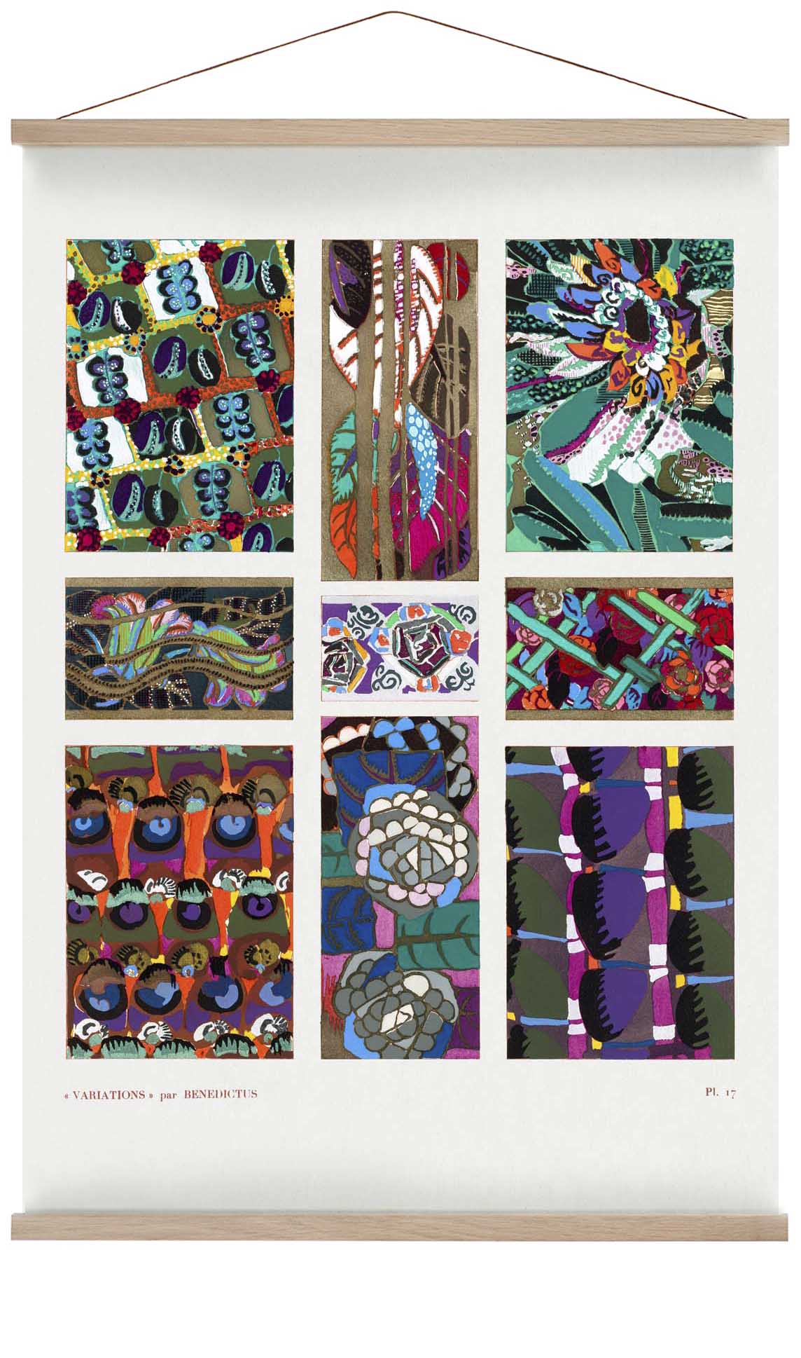 Vintage Art Deco Pattern, Variation 20 by Édouard Bénédictus