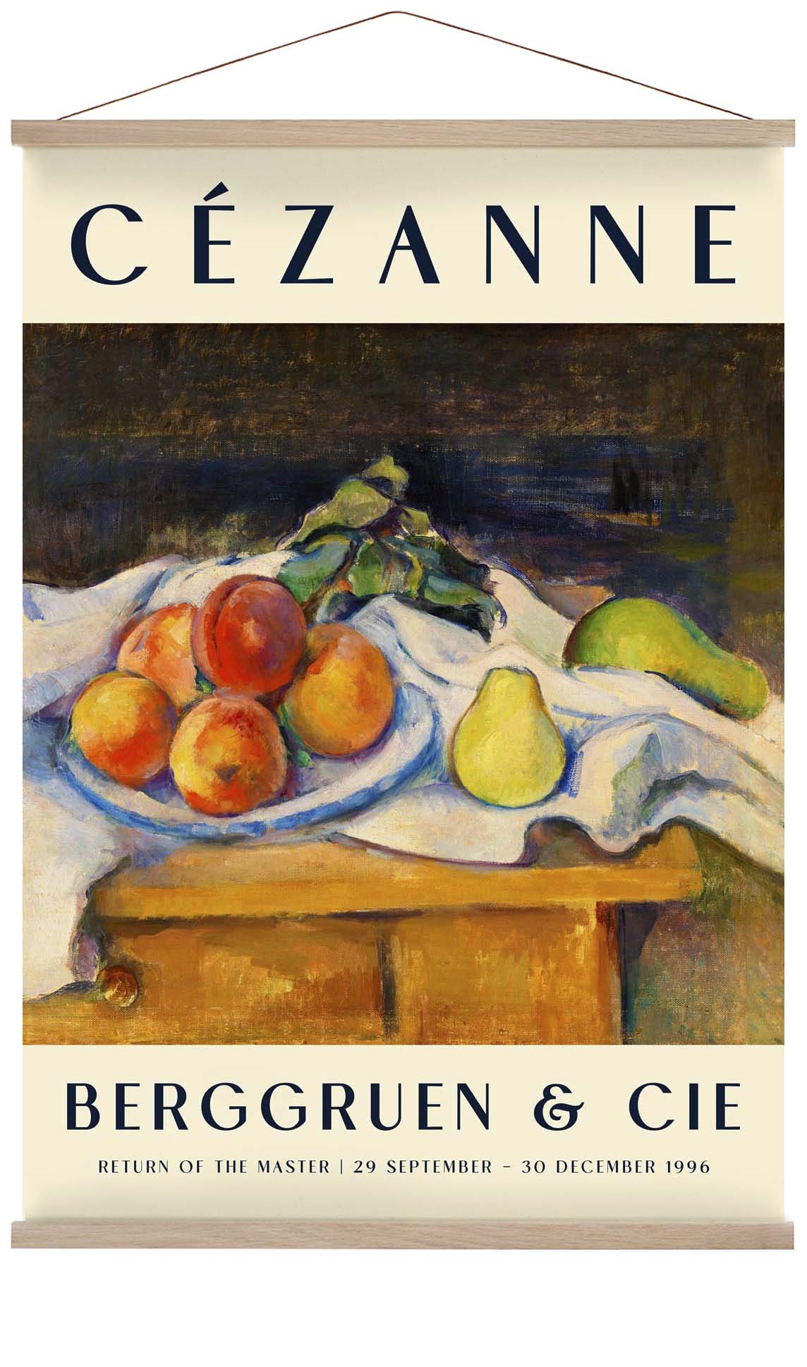 Fruit on a Table Art Exhibition By Paul Cézanne
