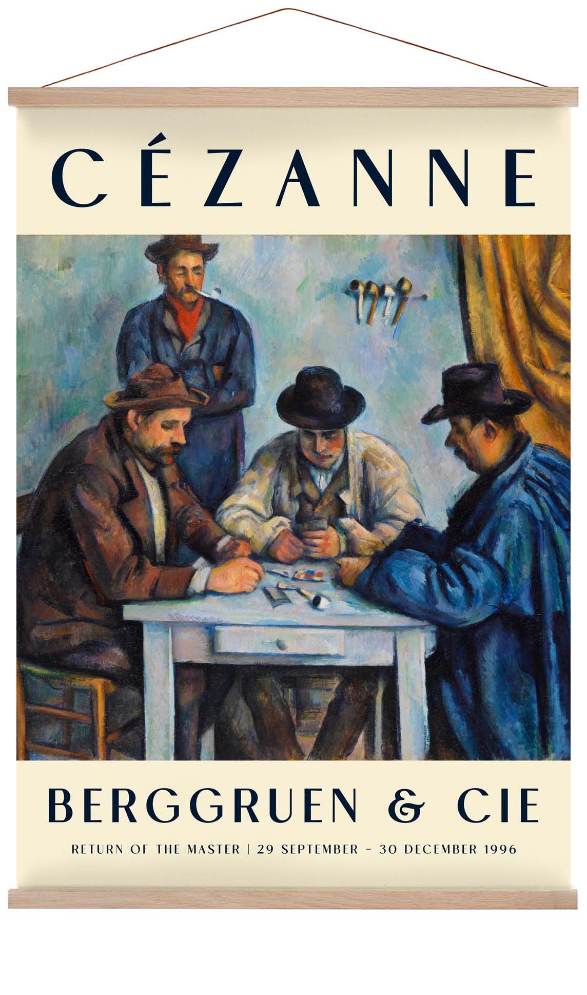 The Card Players Art Exhibition By Paul Cézanne