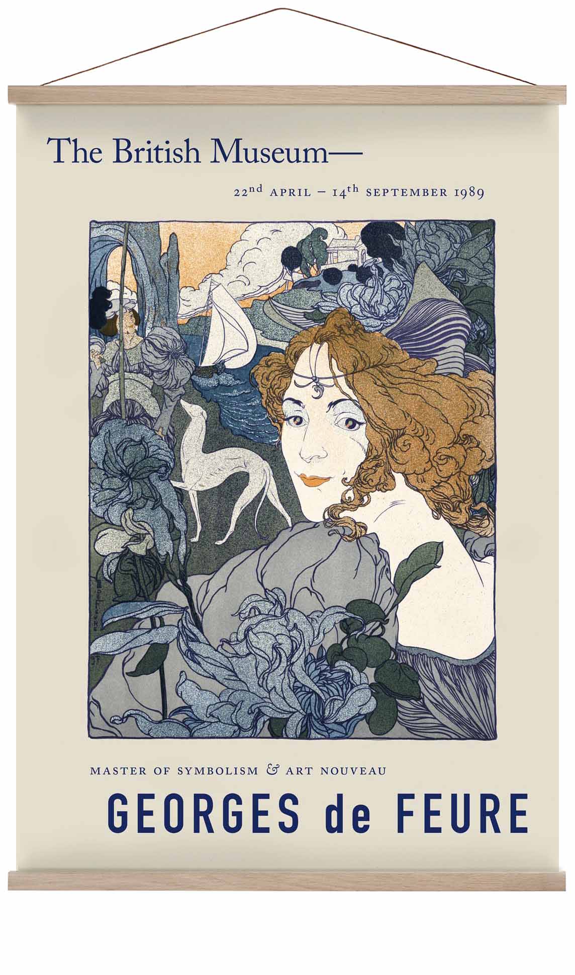 Georges de Feure Woman & Dog Exhibition