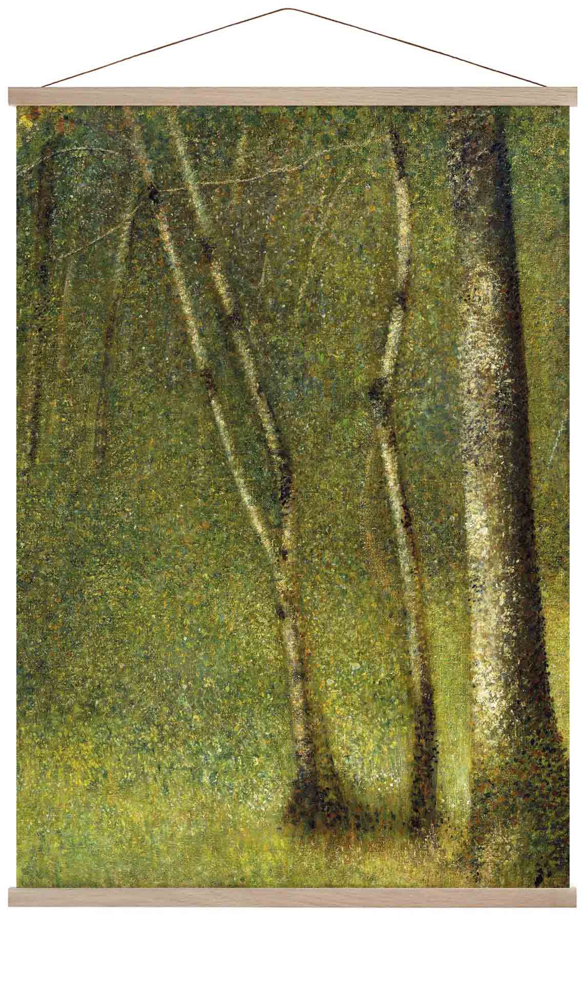 The Forest at Pontaubert by Georges Seurat