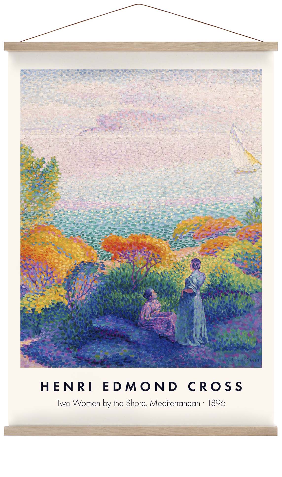 Two Women by the Shore by Henri Edmond Cross