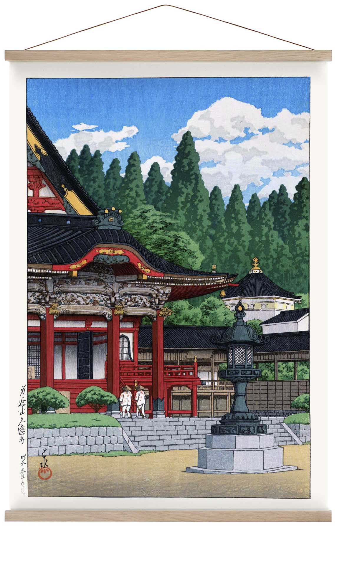 Roter Tempel von Hasui