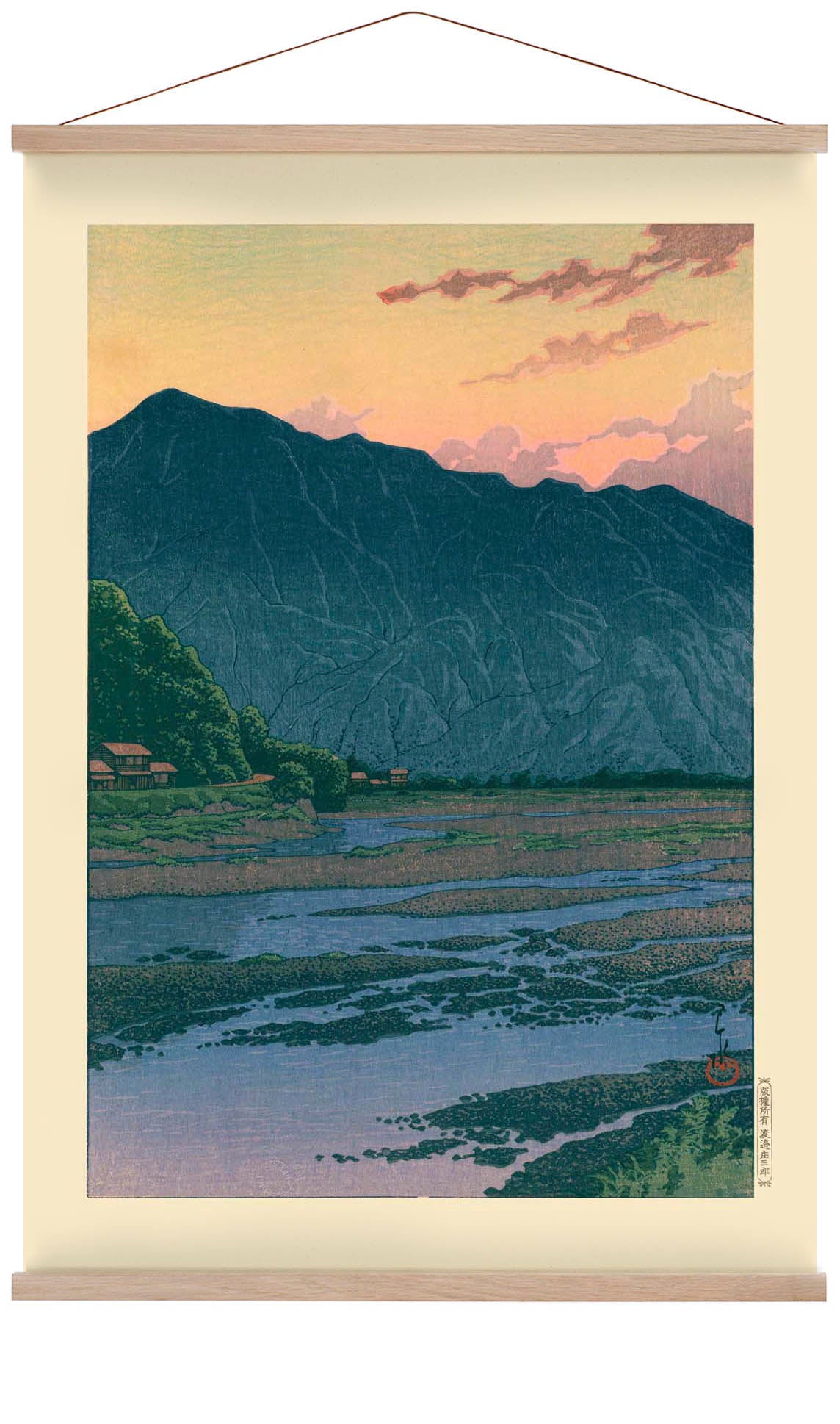 Chichibu In The Evening Art Print by Hasui