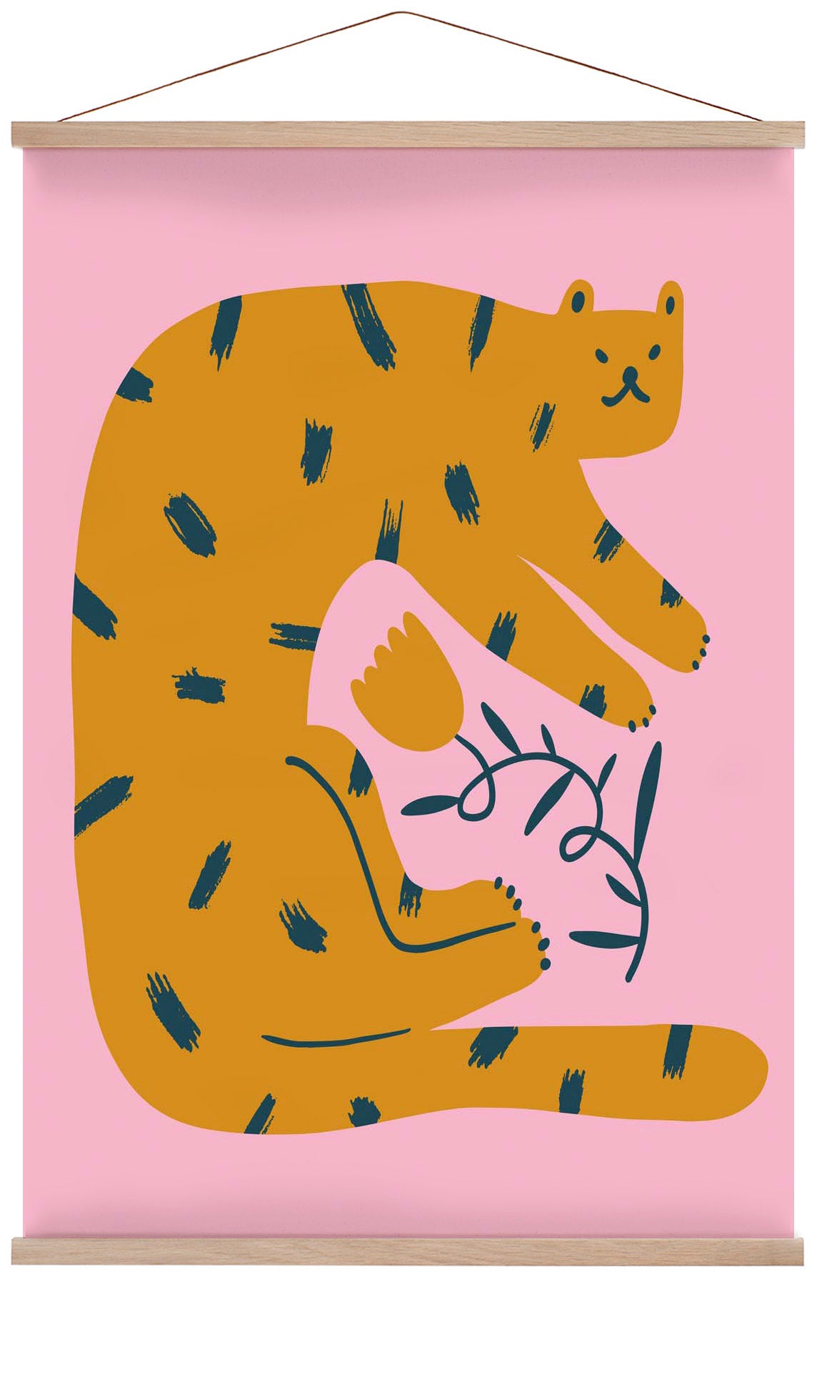 Faules Kätzchen Kunst Poster