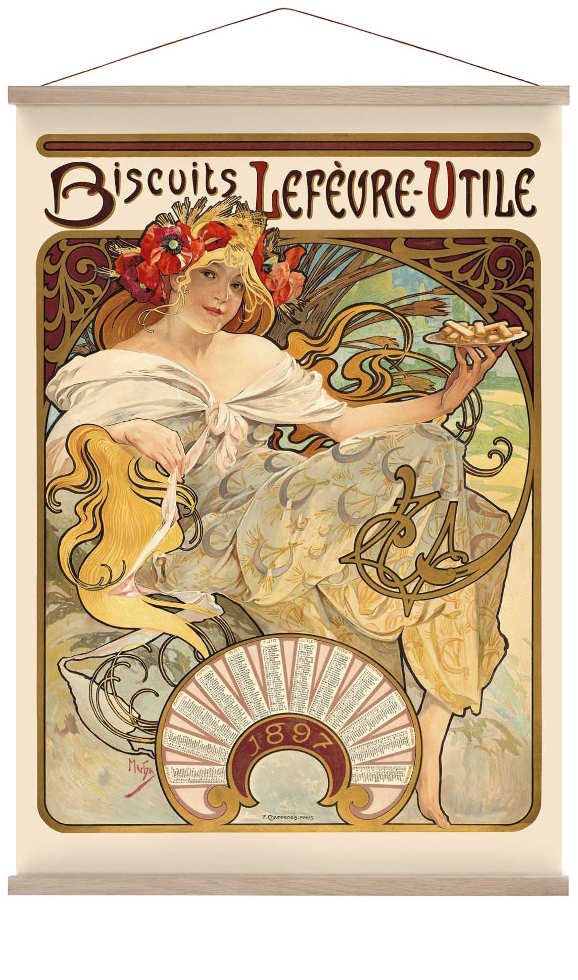 Kekse Lefèvre Utile von Alphonse Mucha
