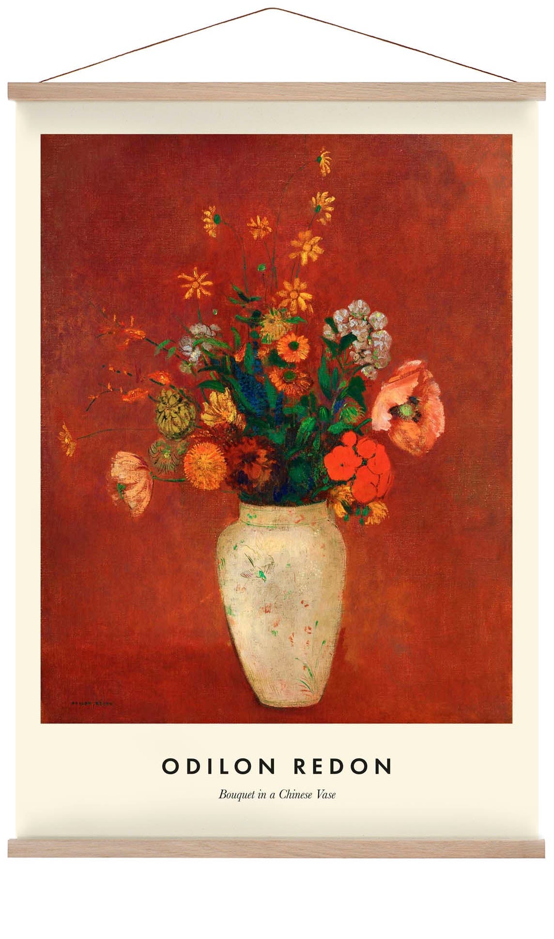 Bouquet in a Chinese Vase by Odilon Redon