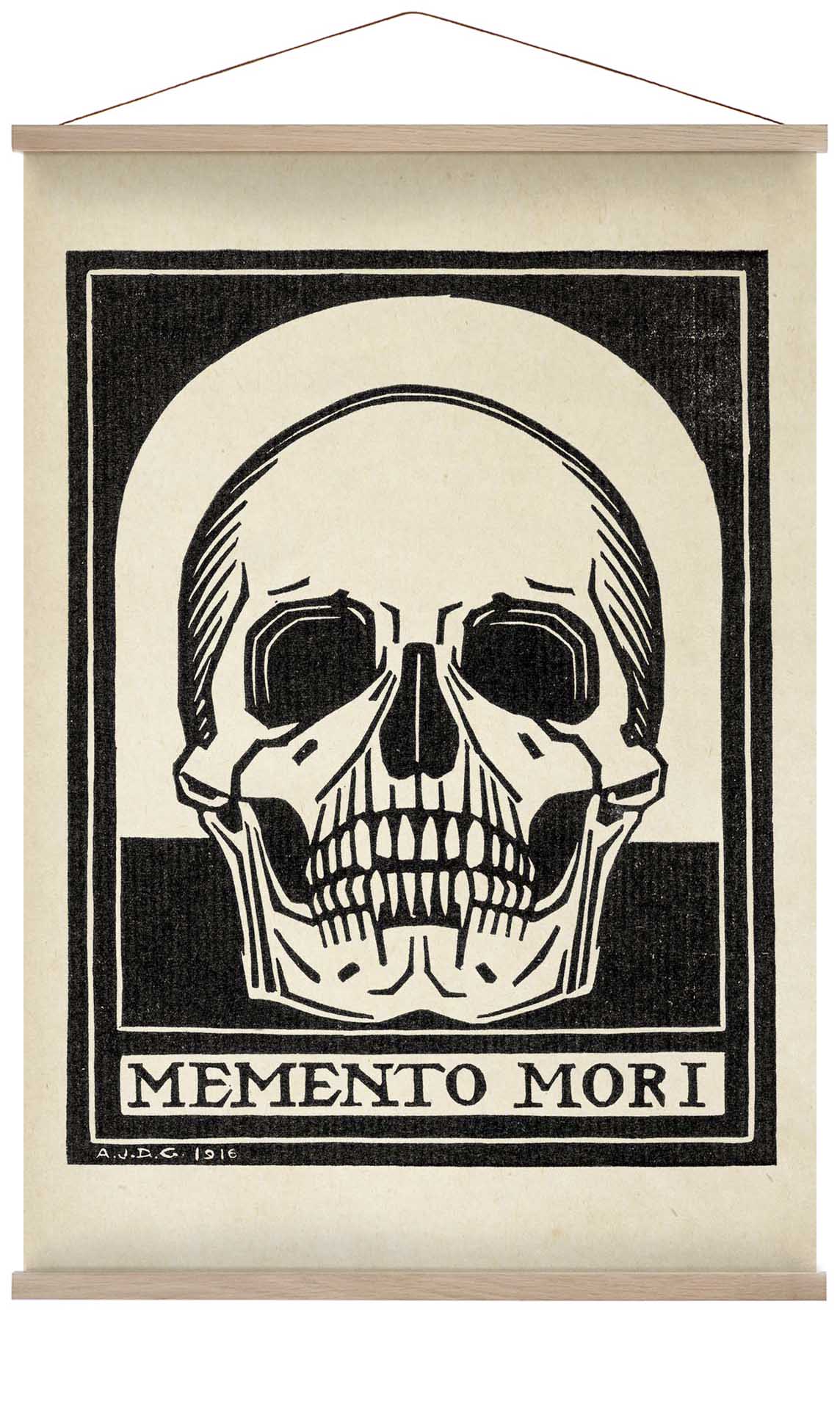Antique Memento Mori Skull