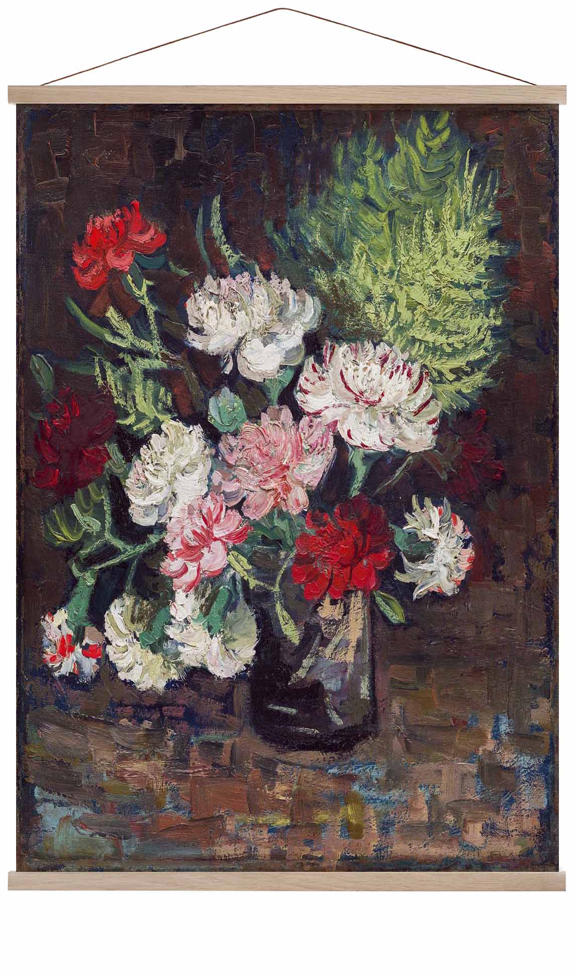Vase with Carnations by Van Gogh