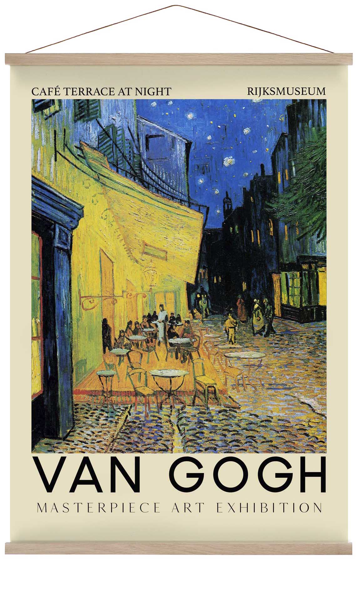 Café Terrace at Night Art Exhibition by Van Gogh