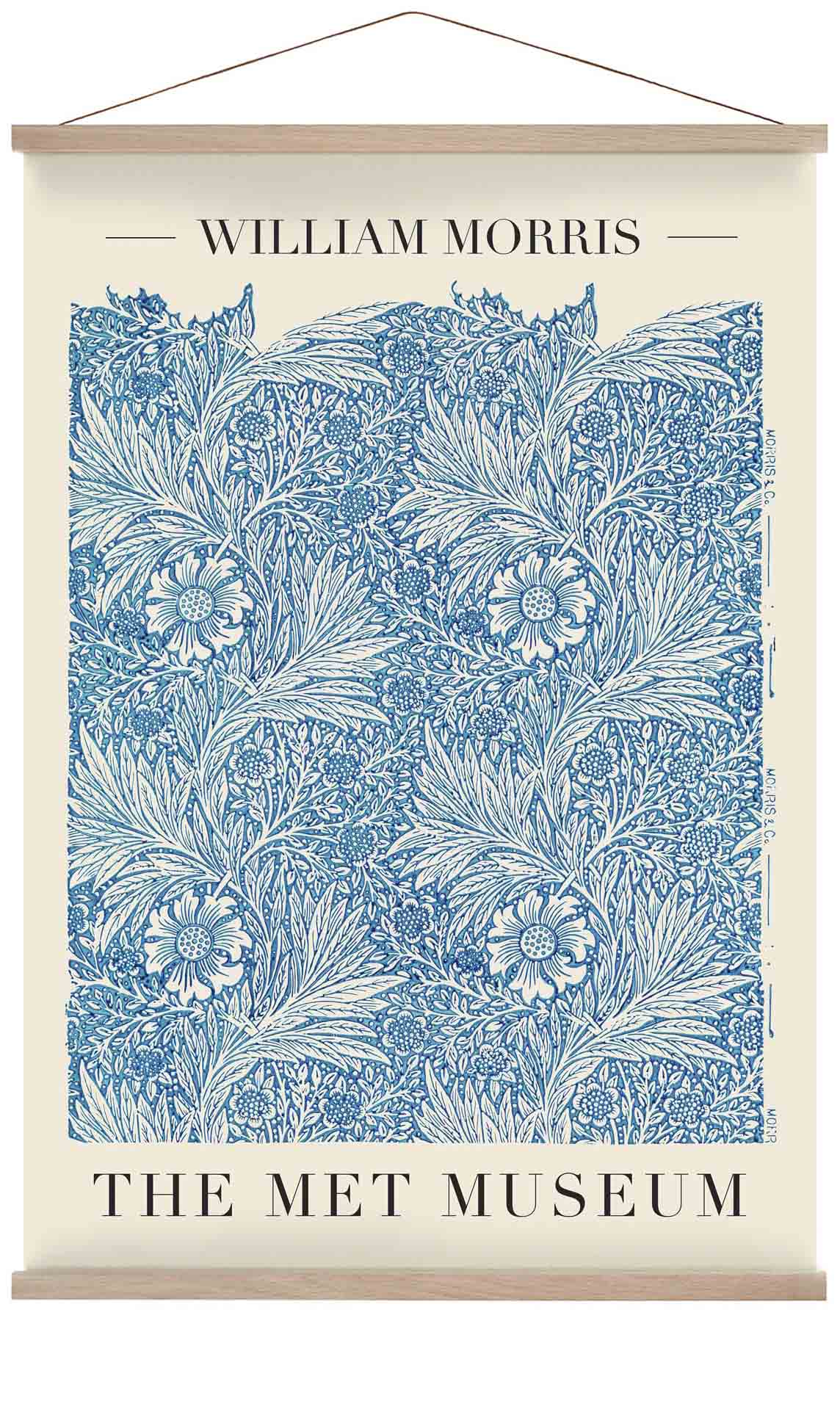 William Morris Blue Marigold Art Exhibition