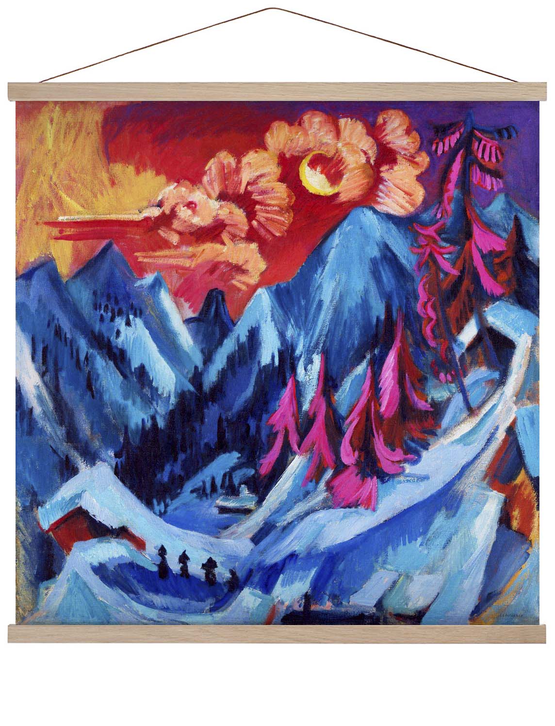 Winter Landscape in Moonlight by Ernst Kirchner