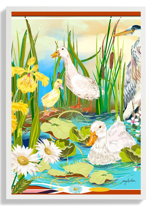 Art Deco Pekin Ducks by Marylène Madou