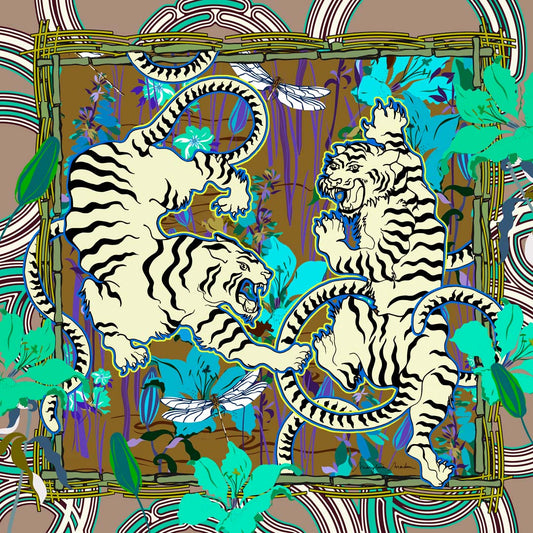 White Tigers Soft Tone by MARYLENE MADOU