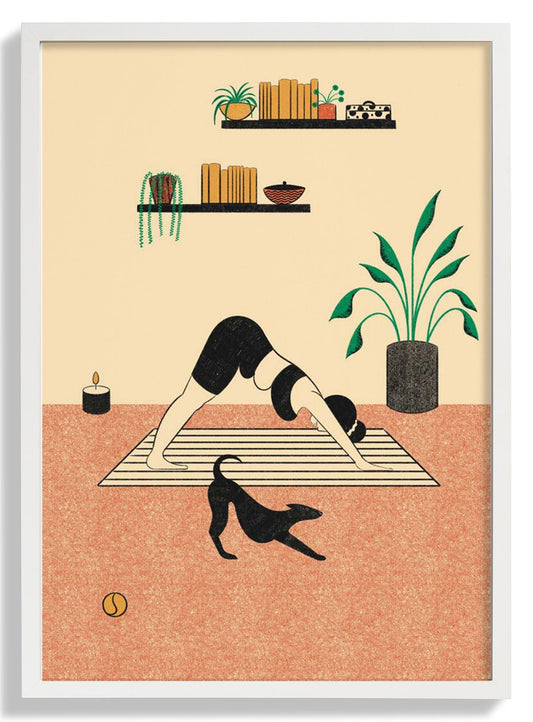 Yoga Downward Dog by Nicole Marra