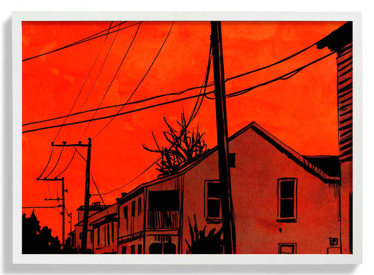 Roter Himmel von Giuseppe Cristiano