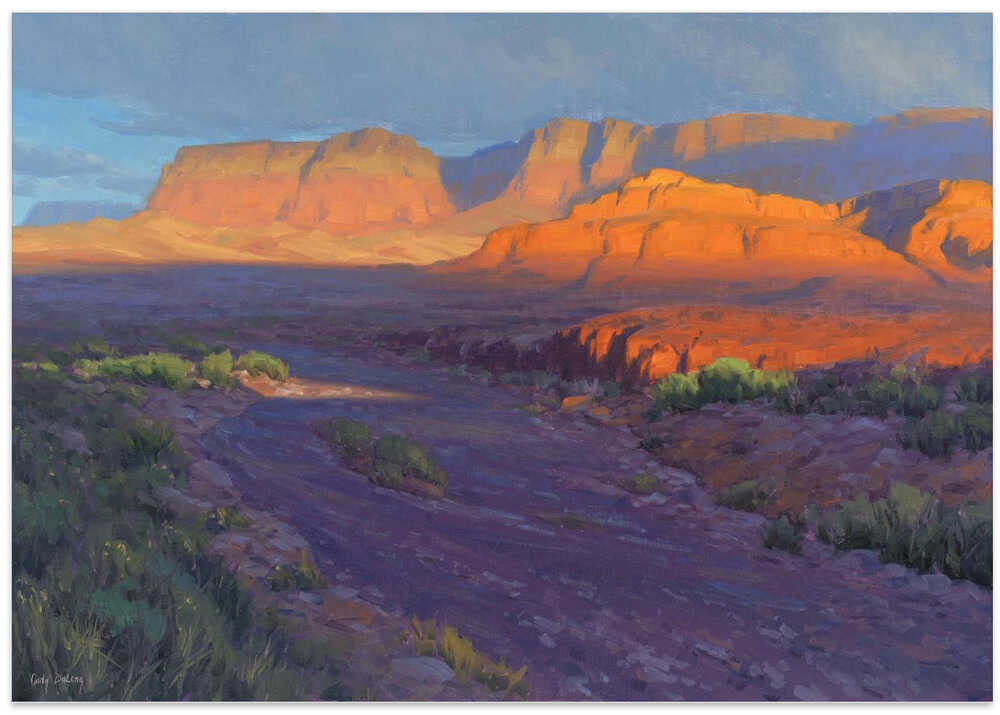 Die majestätische Schönheit des Grand Canyon bei Sonnenuntergang von Cody DeLong