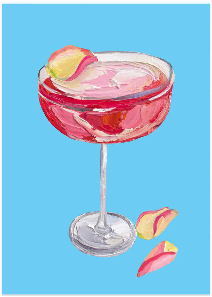 Sparkling Rose Gin Cocktail by Alice Straker