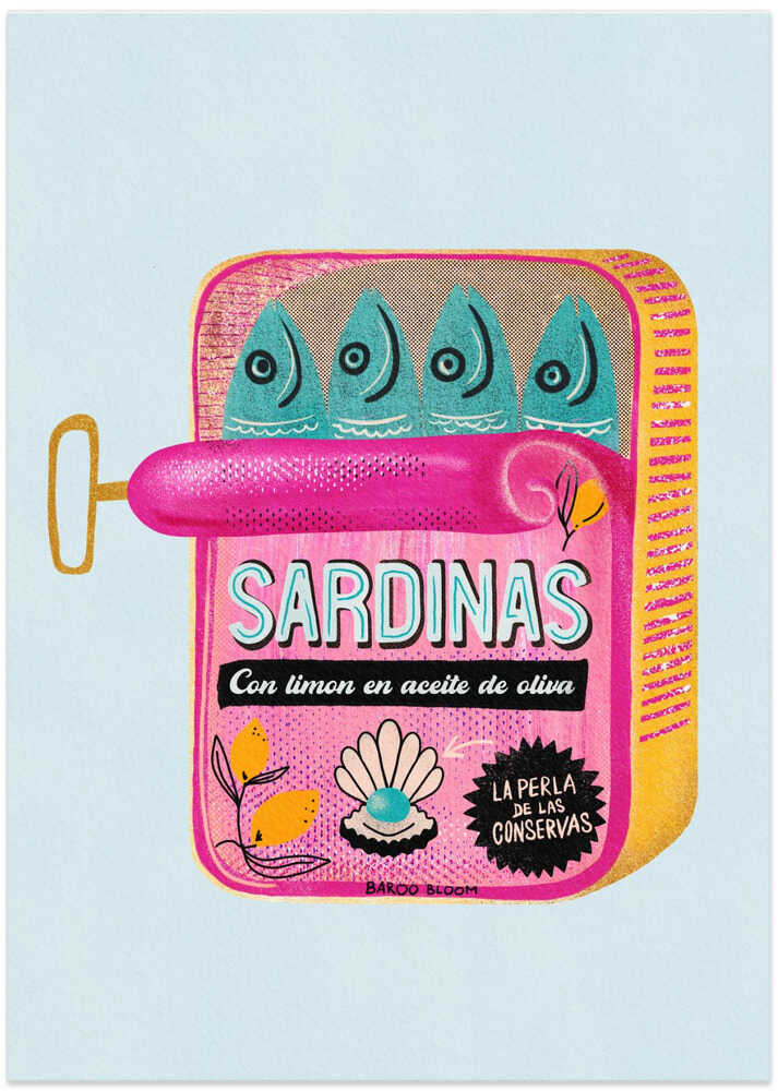 Sardinen Blechdose von Baroo Bloom