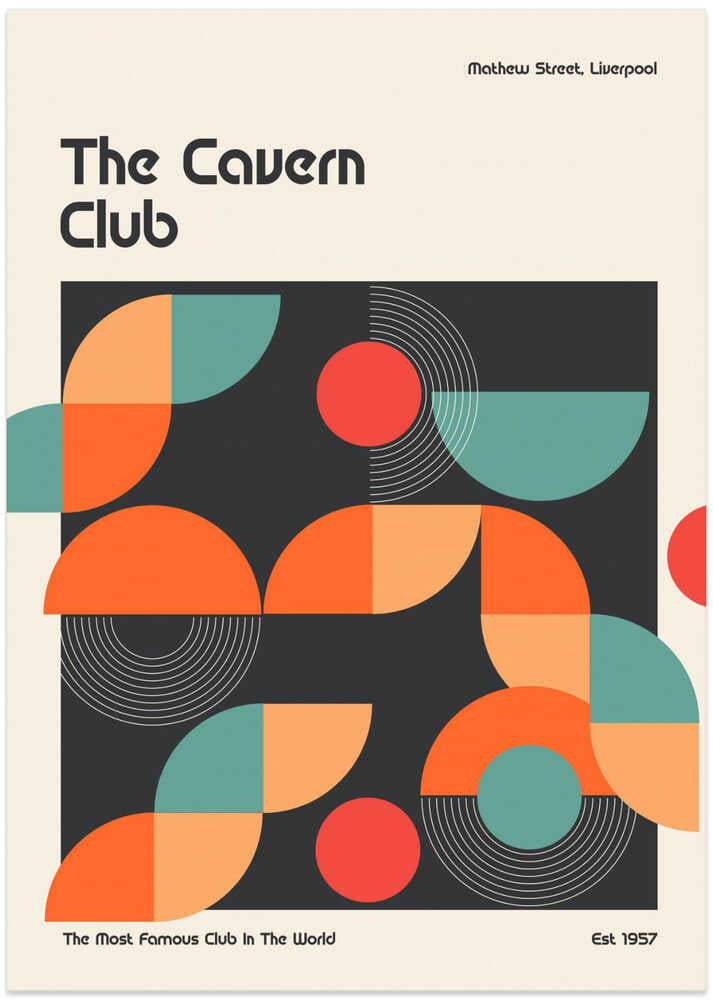 Cavern Club Design Poster by Retrodrome