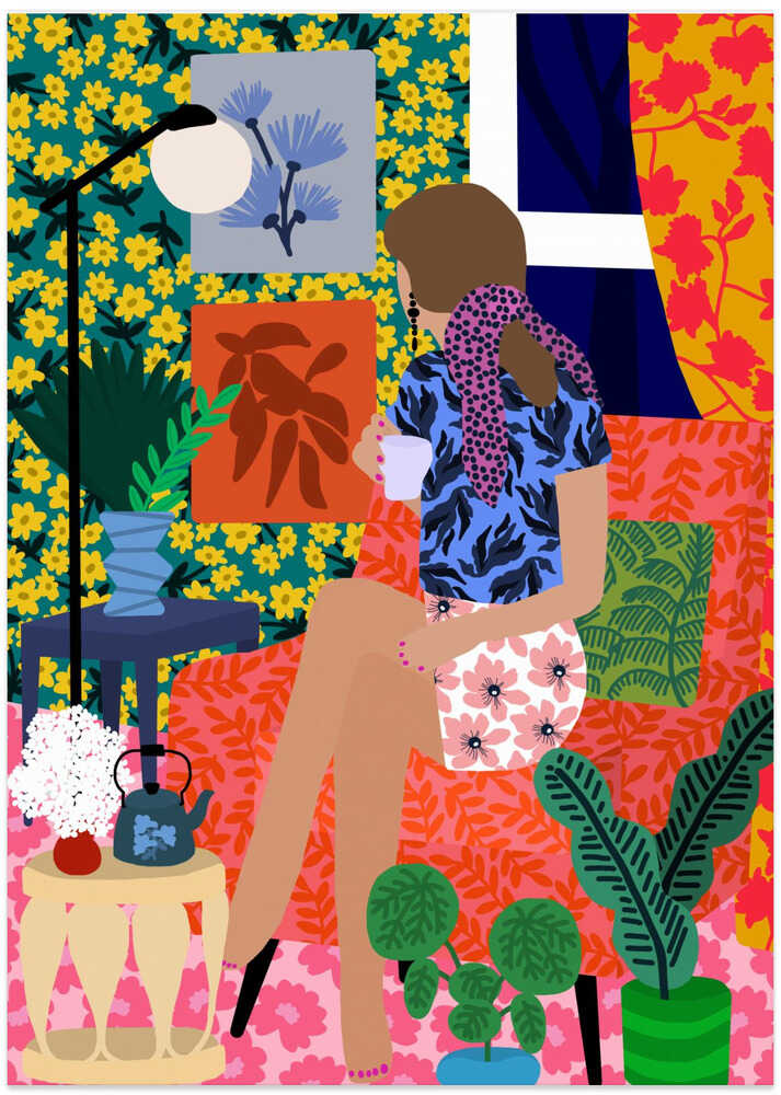 Tea time girl by Rafaela Mascaro