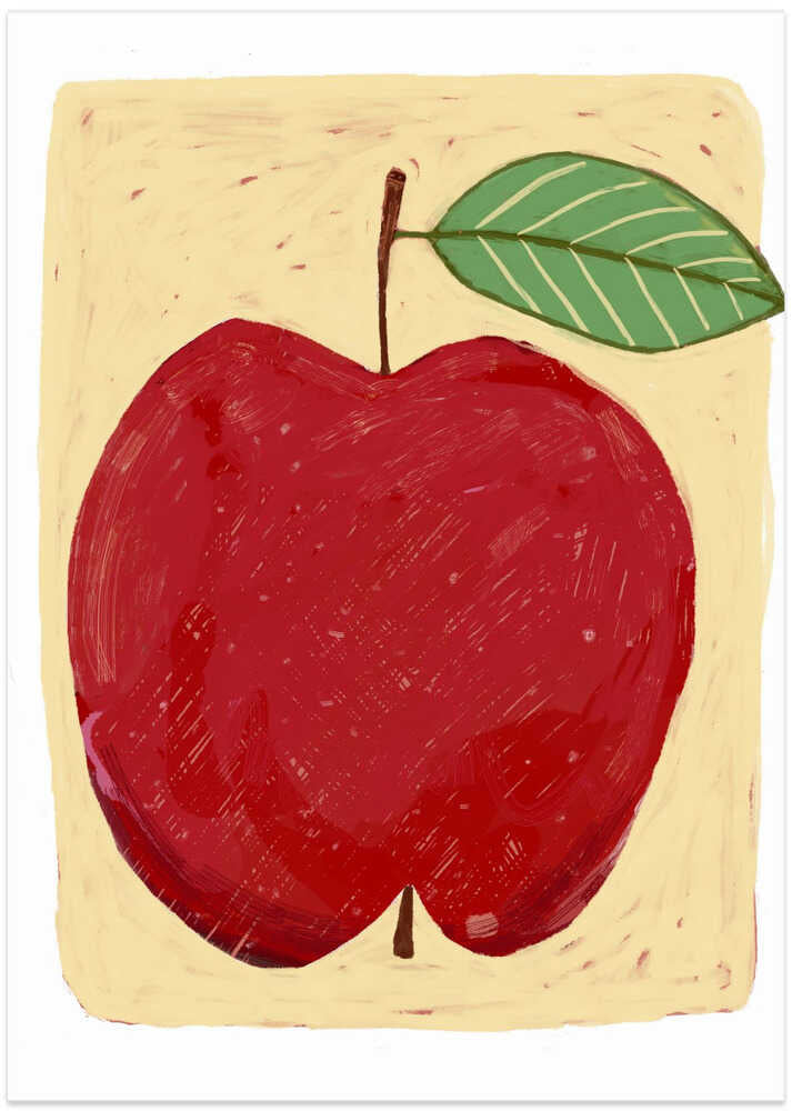 Big red apple by Sharyn Bursic