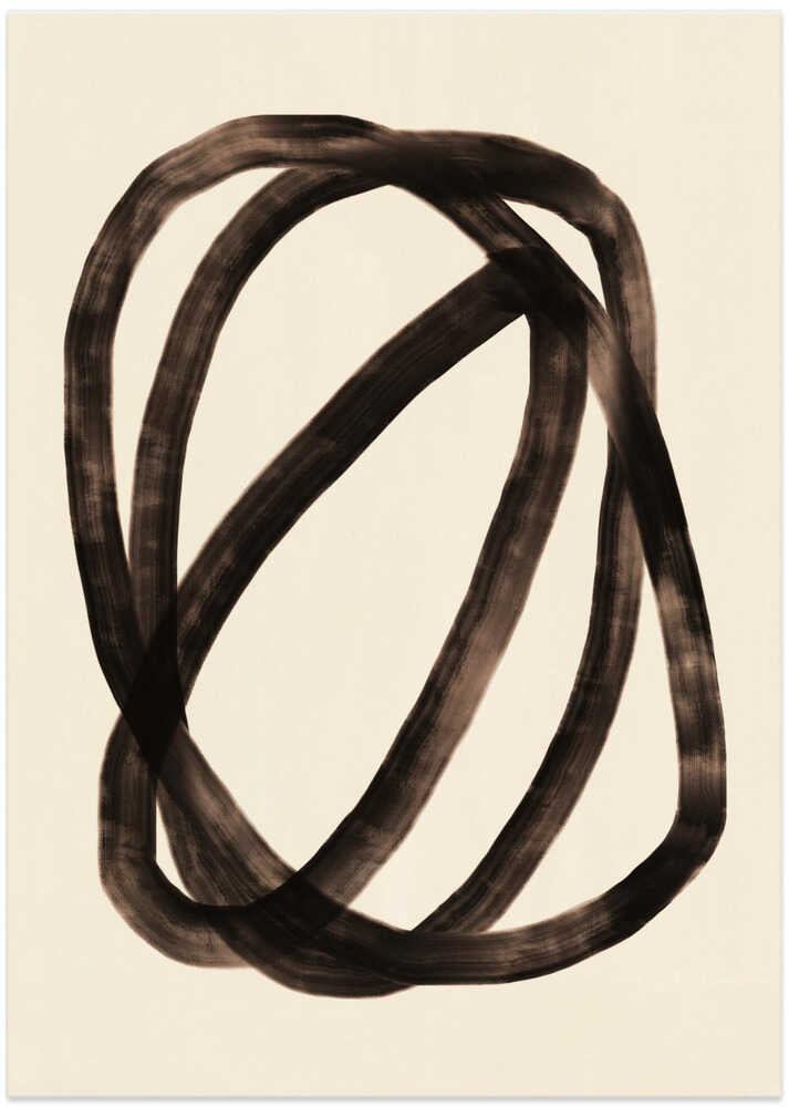 overlapping black loops by Little Dean