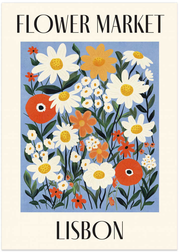 Flower Market Lisbon Portugal by Dirkie Nell