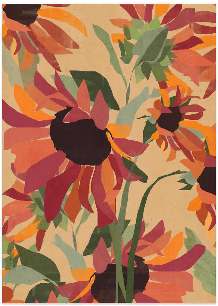 Vibrant Sunflowers by ThingDesign