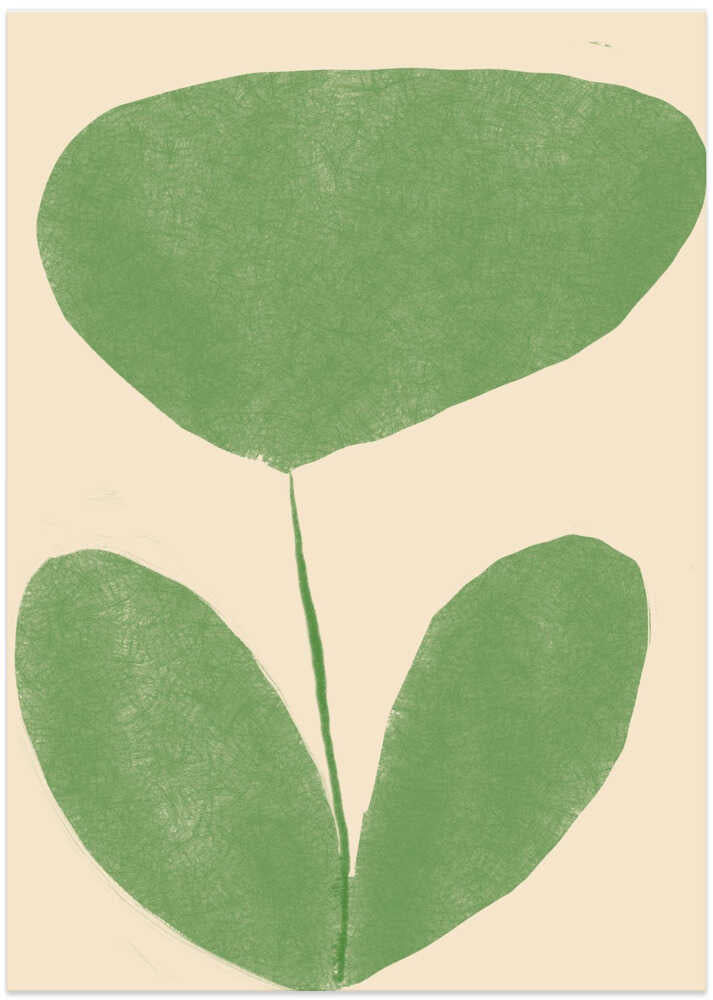 Minimal Green Blossom von Treechild