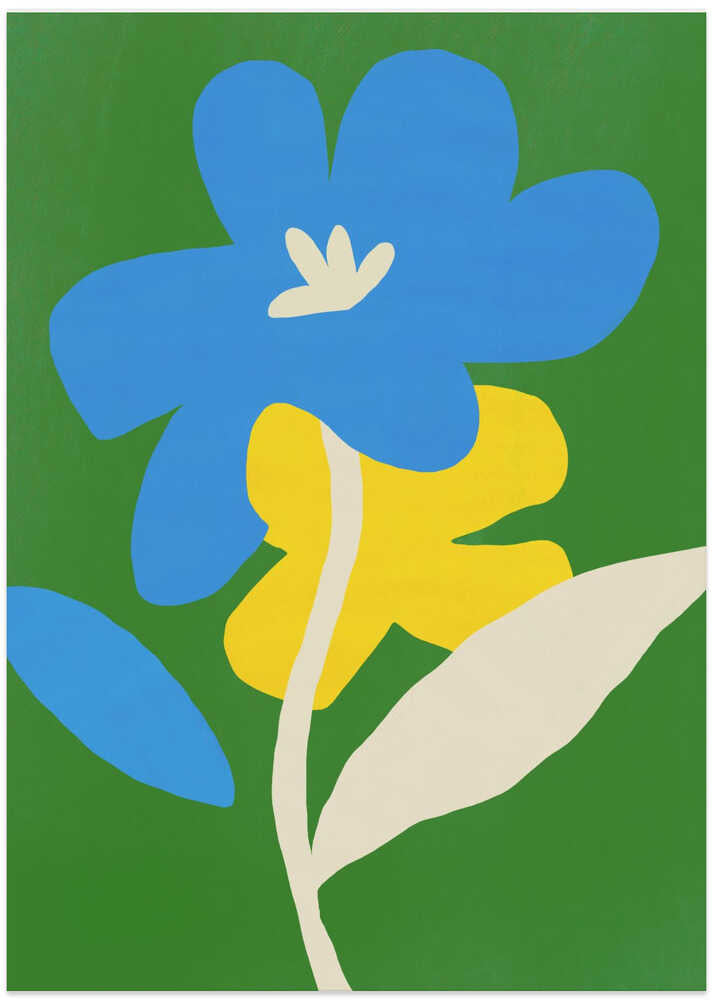 Contrast Blue And Yellow von Little Dean