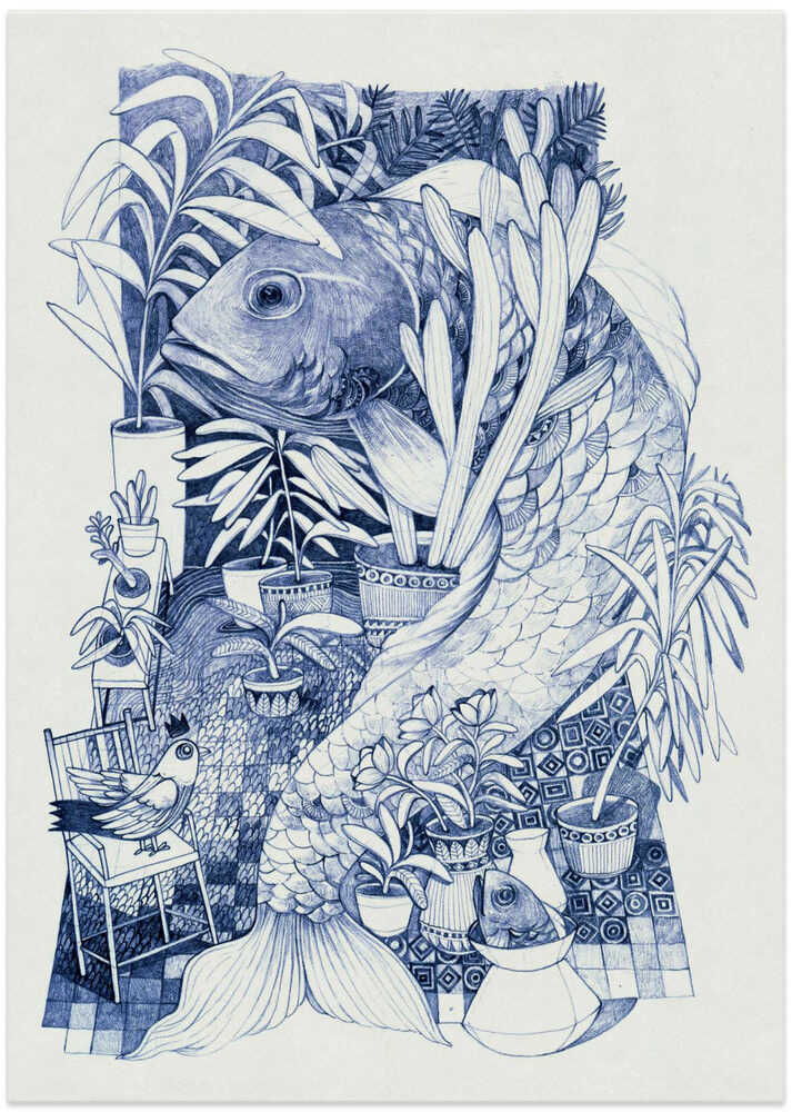 Vibrant Colors And Intricate Patterns Fish by Hieuchau