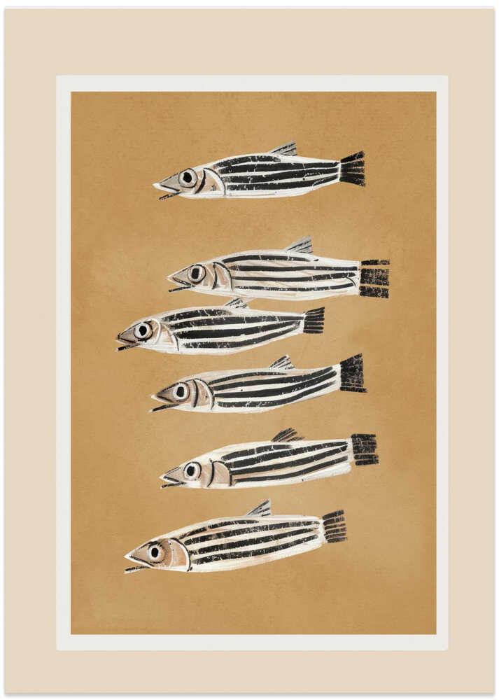 Minimalistische Fischstudie von City Art